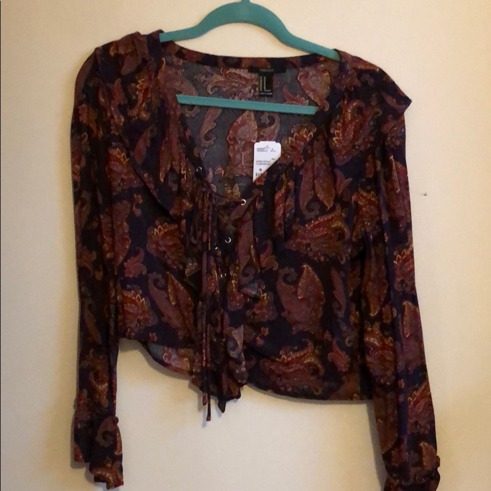 Paisley crop top